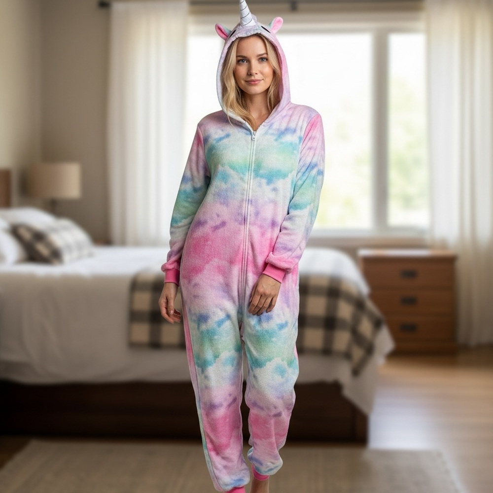 The Children's Place Unicorn Pajama Sleep Sack - Pink and Blue